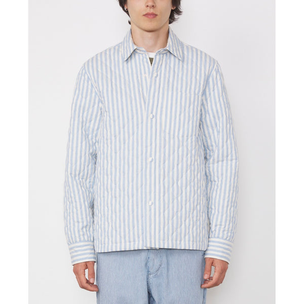 Harring Overshirt - Ecru/Blue - Men