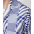 Chemise Eren Manches Longues - Blanc/Bleu - Homme