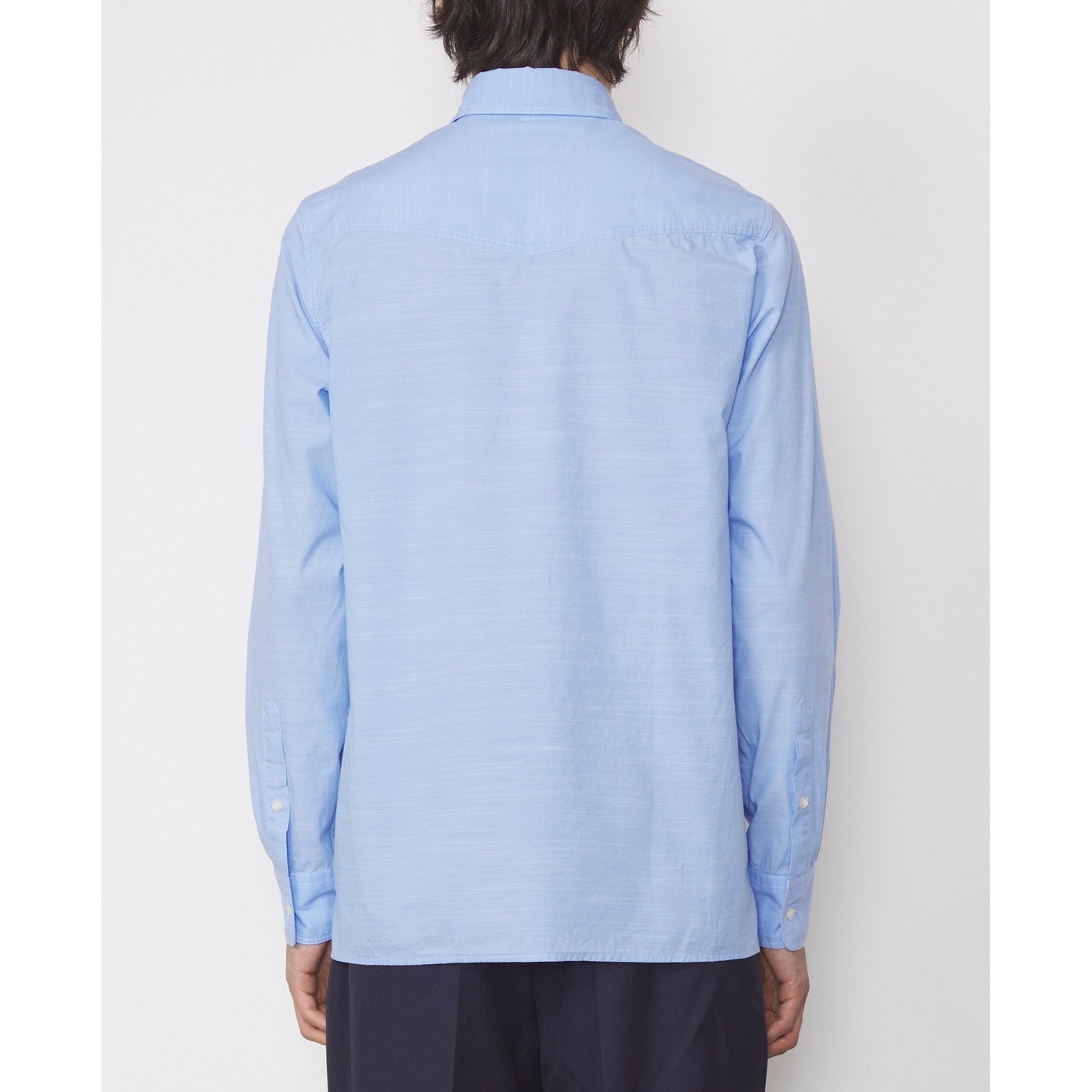 Chemise Arsene Shirt Slub Cotton - Blue