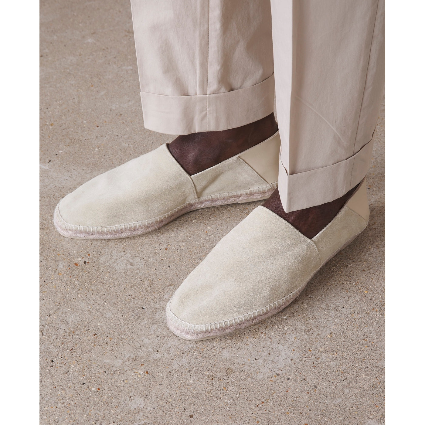 Shoes Cecil Espadrille Calf Suede - Stone