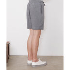 Short Phil Sht Itl Cot Seersucker - Mid Grey
