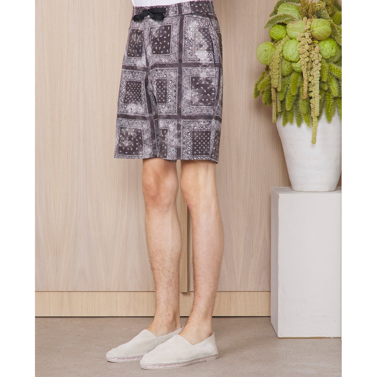 Short Phil - Gris Foncé/Gris/Blanc - Homme