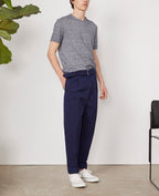 T-Shirt SS - Ecru/Navy - Homme