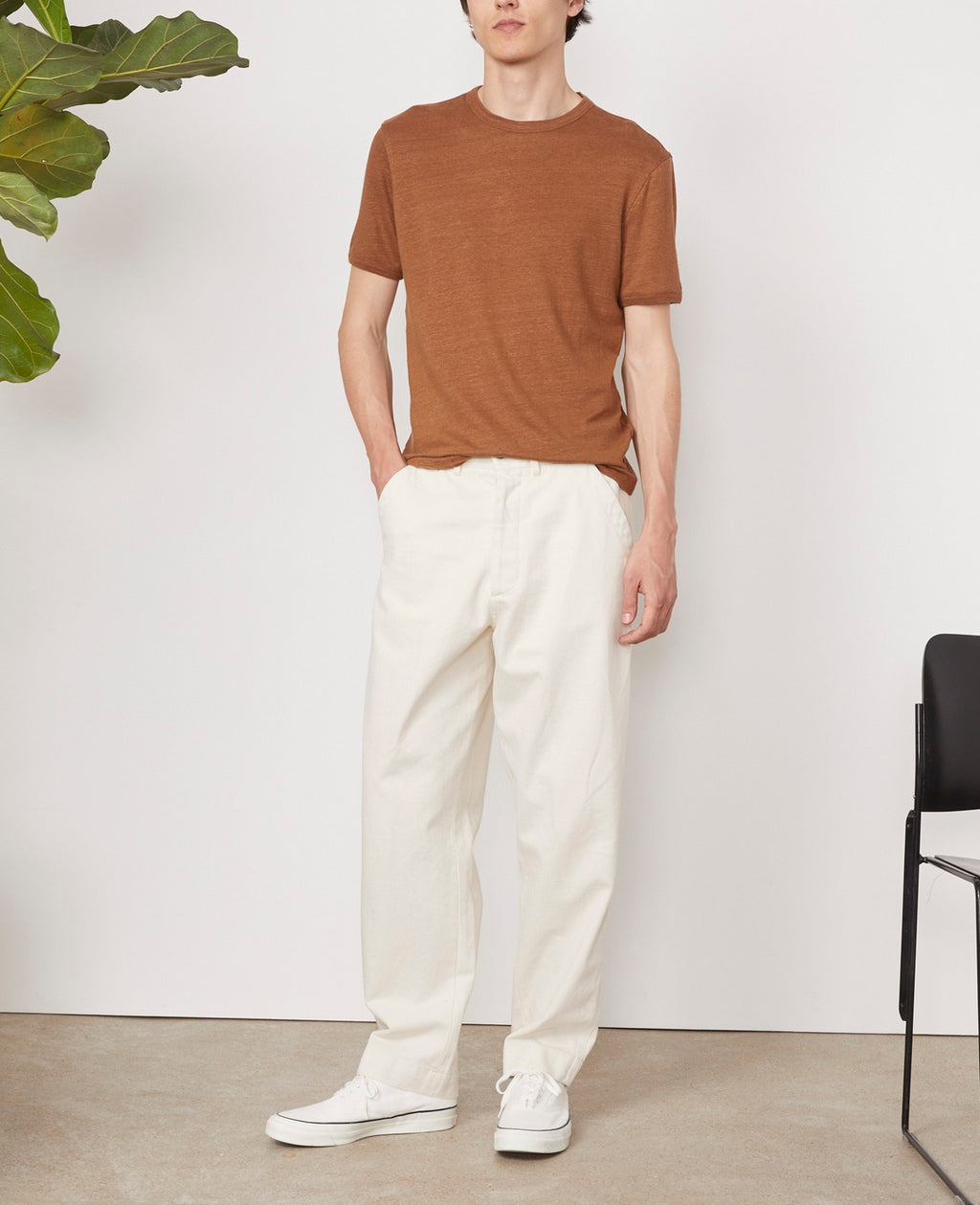Camiseta SS - Castaño - Hombre