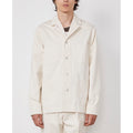 Officine Générale – Veste Simeon - Écru - Homme, veste de travail écrue portée par un homme, vue de face