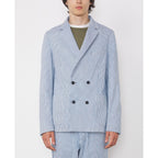 Tlg Veste Leon Jkt Jap Cot Hemp Hickory - White/Indigo