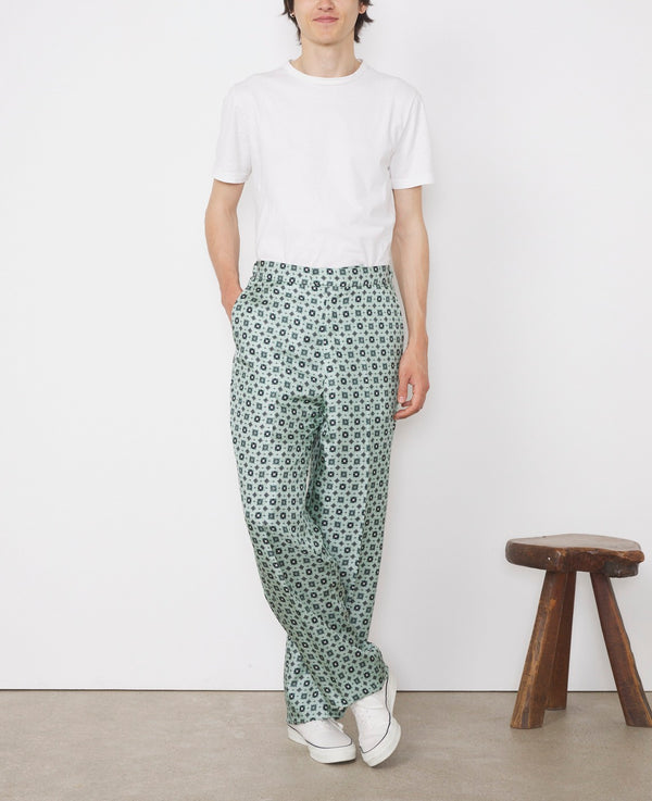 Nash Trousers - Navy/Pale Green - Men