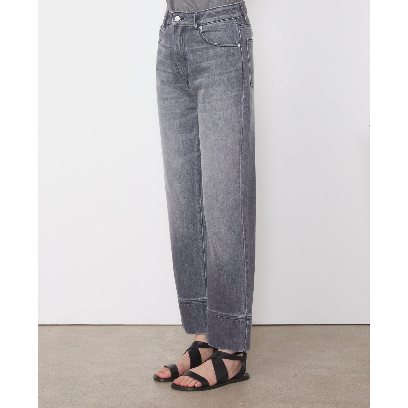 Jeans Zina 5Pkt Itl Washed Co Denim - Light Grey