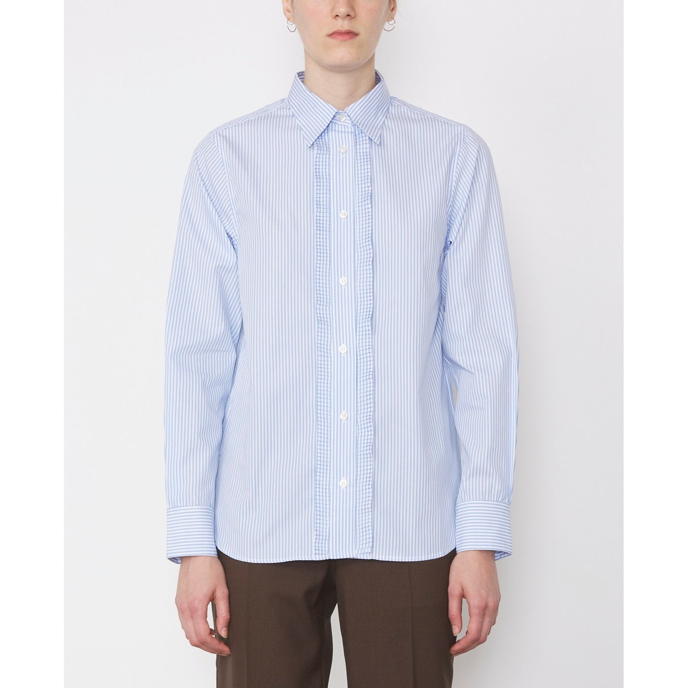 Camisa Nadege - Blanco/Azul bebé - Mujer