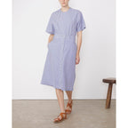 Chemise Zelie Shi Striped Co Popeline - White/Blue