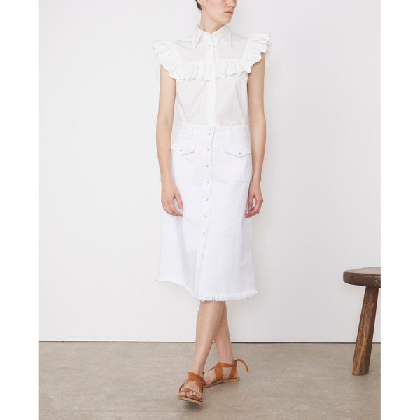 Chemise Ethel Sl Shi Cotton Poplin - White