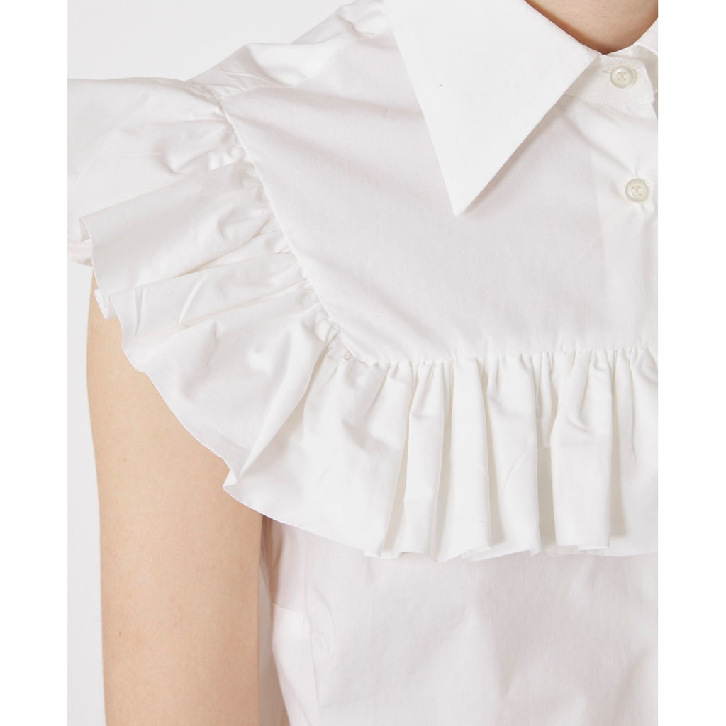 Chemise Ethel Sl Shi Cotton Poplin - White