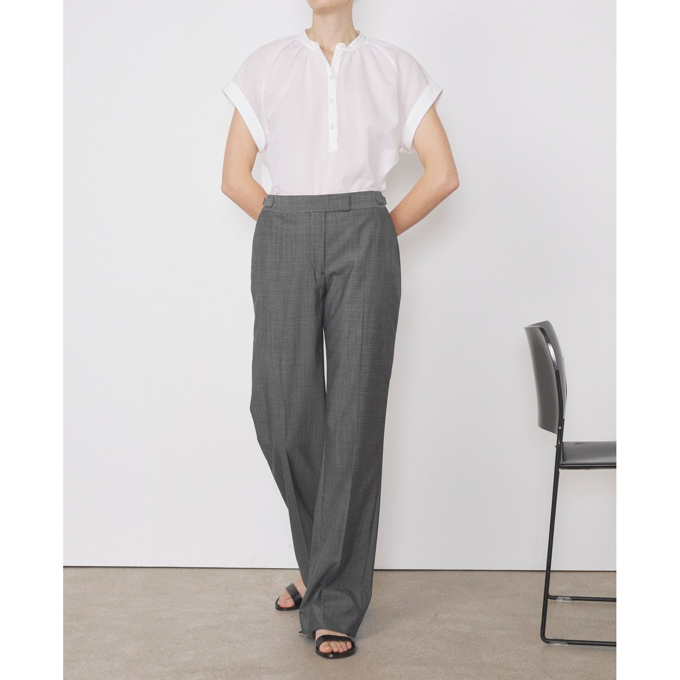 Chemise Nolwenn Shi Jap Seersucker Co - White