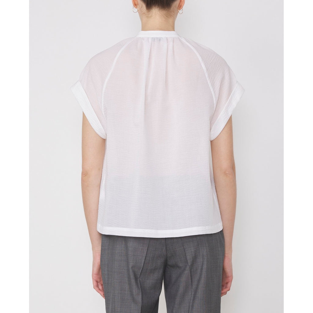Chemise Nolwenn Shi Jap Seersucker Co - White