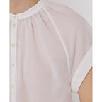 Chemise Nolwenn Shi Jap Seersucker Co - White