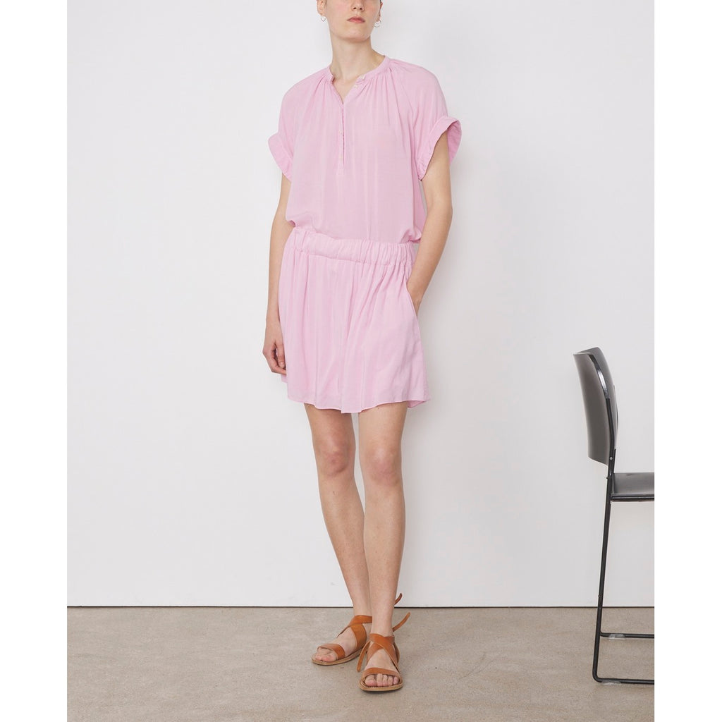 Chemise Nolwenn Bnd Col Pgm Dye Itl Vi - Pink