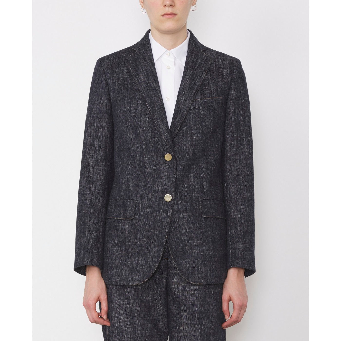 Tlg Veste Charlene Jkt Denim Like Itl Co - Navy