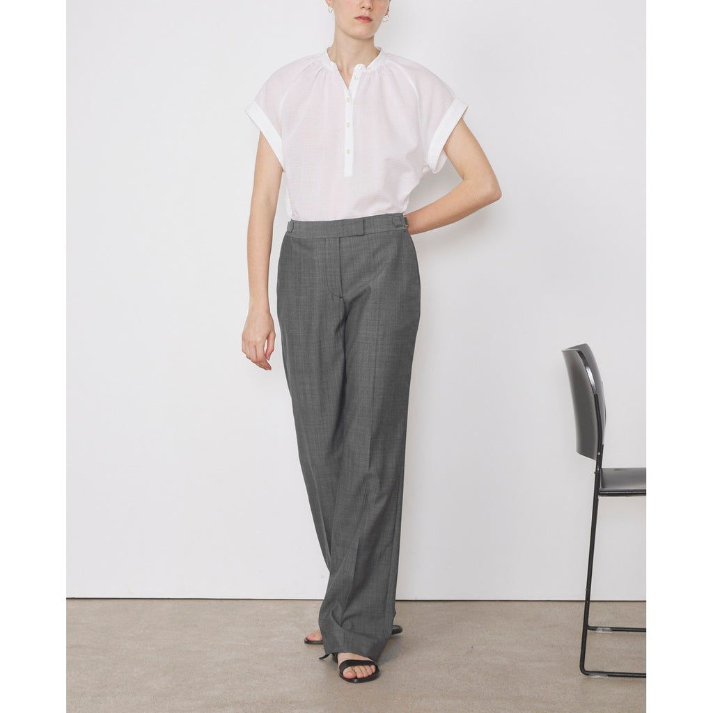 Tlg Pants Ilenia Pts Itl Virgin Wool - Ecru/Black