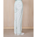Pantalon Magali - Blanc/Menthe - Femme