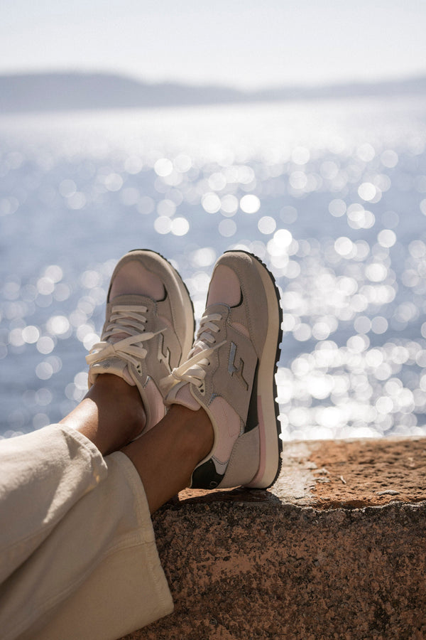 Pink & Grey Forest 1 Running Trainers - Women