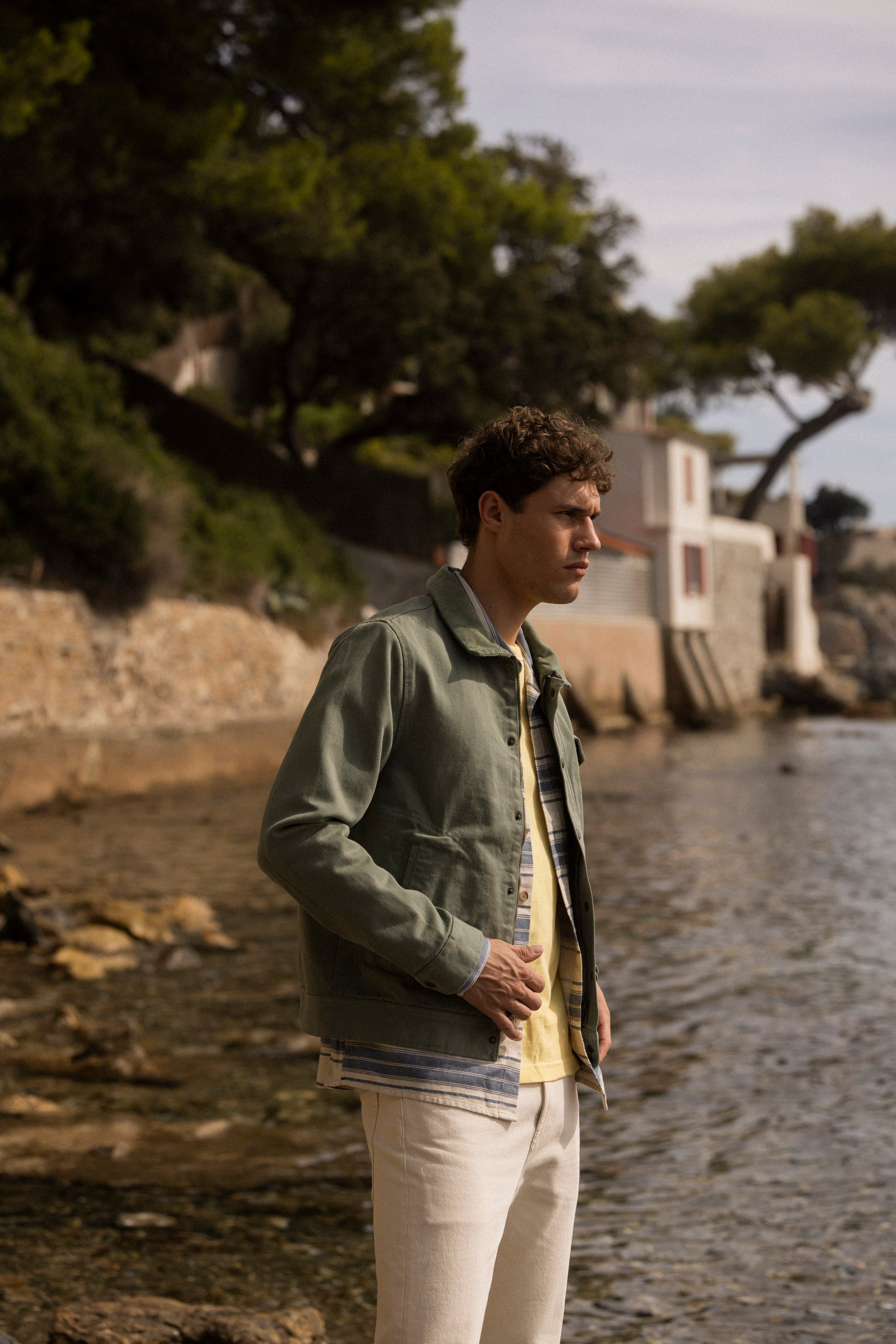 Faguo - Blouson Vert Clair Seillon - Homme