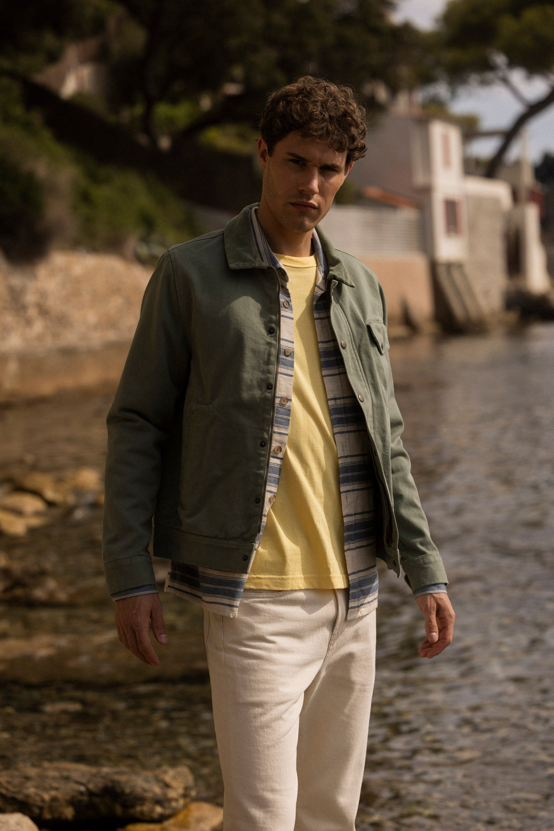 Faguo - Blouson Vert Clair Seillon - Homme