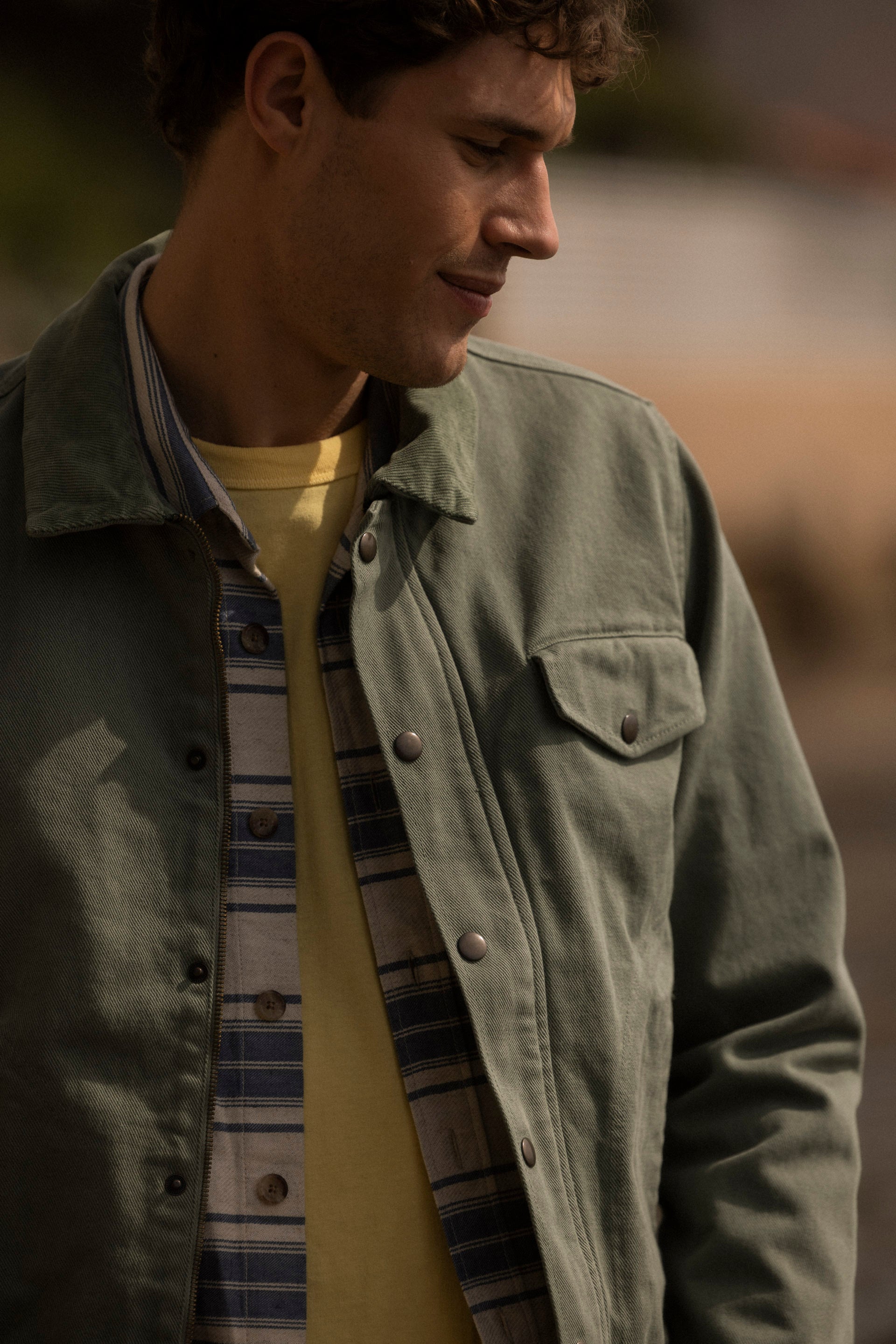 Faguo - Blouson Vert Clair Seillon - Homme