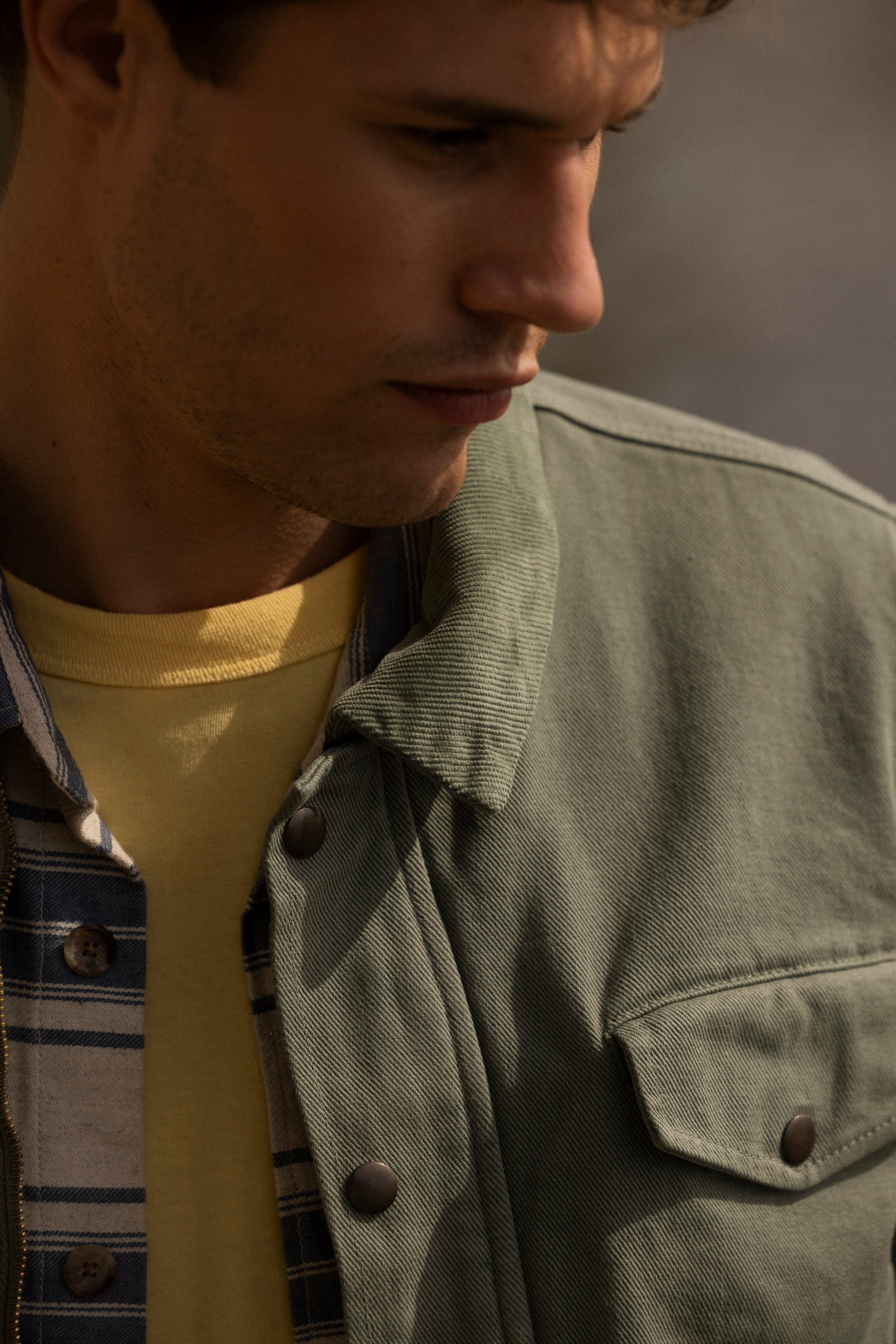 Faguo - Blouson Vert Clair Seillon - Homme