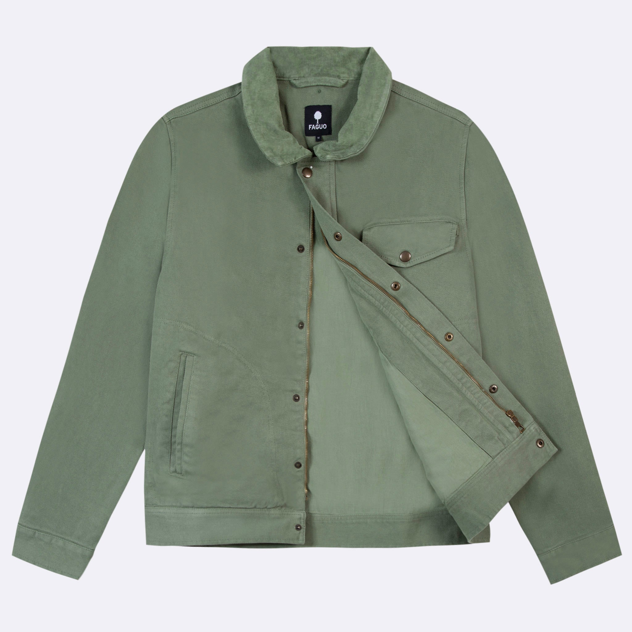 Faguo - Blouson Vert Clair Seillon - Homme