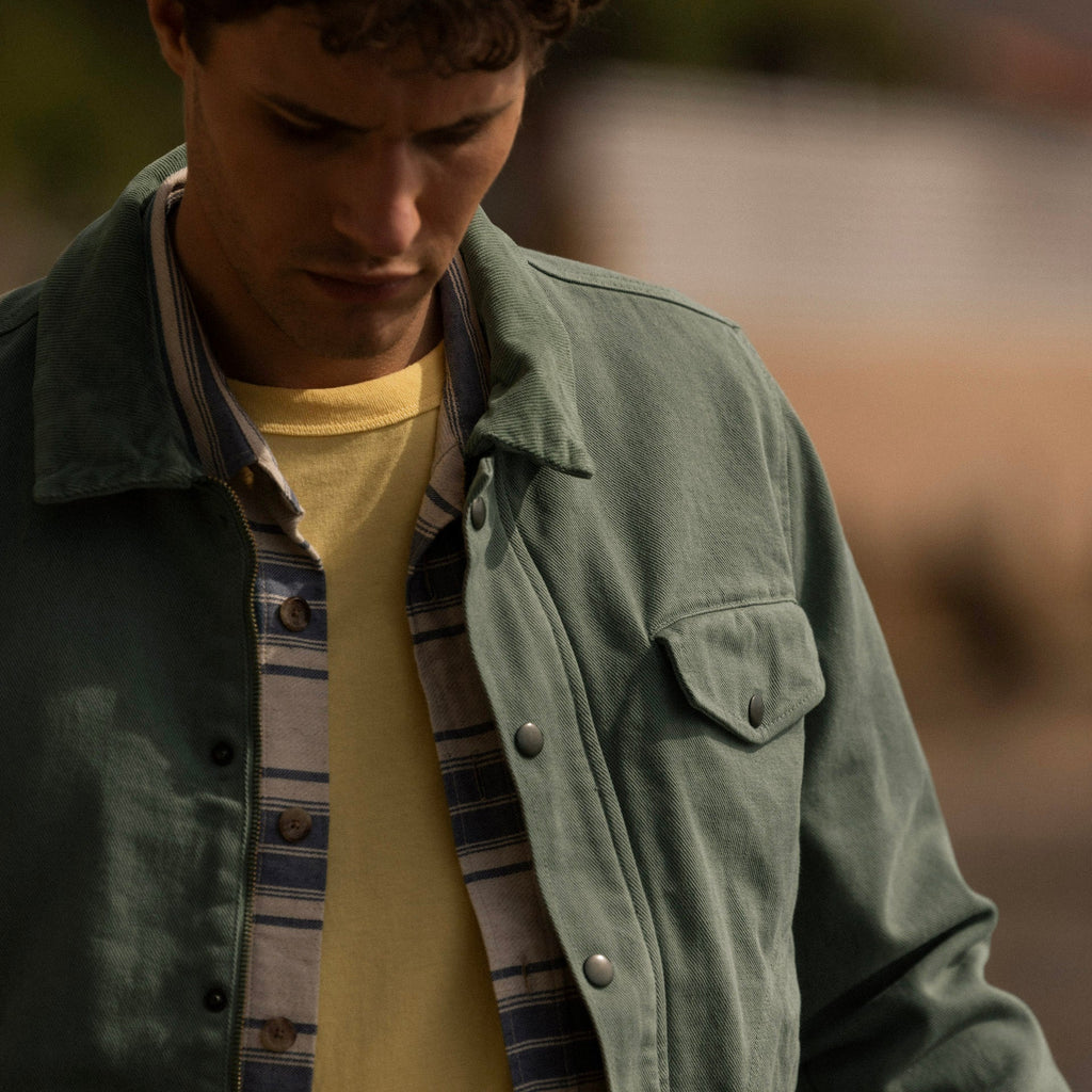 Faguo - Blouson Vert Clair Seillon - Homme