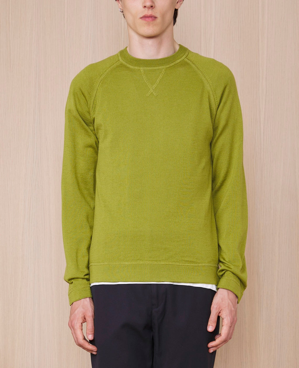 Pulls Nate Italian Fine Merino Wool - Fresh Green
