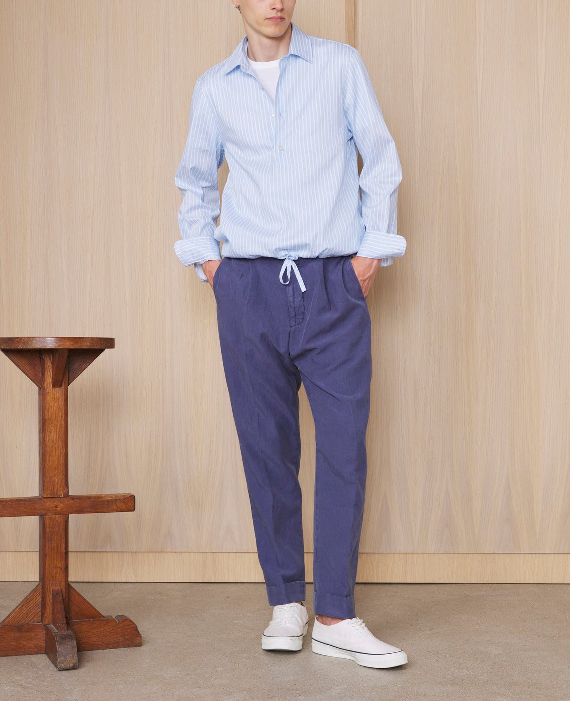 Surchemise Pedro - Bleu Nuage/Blanc - Homme