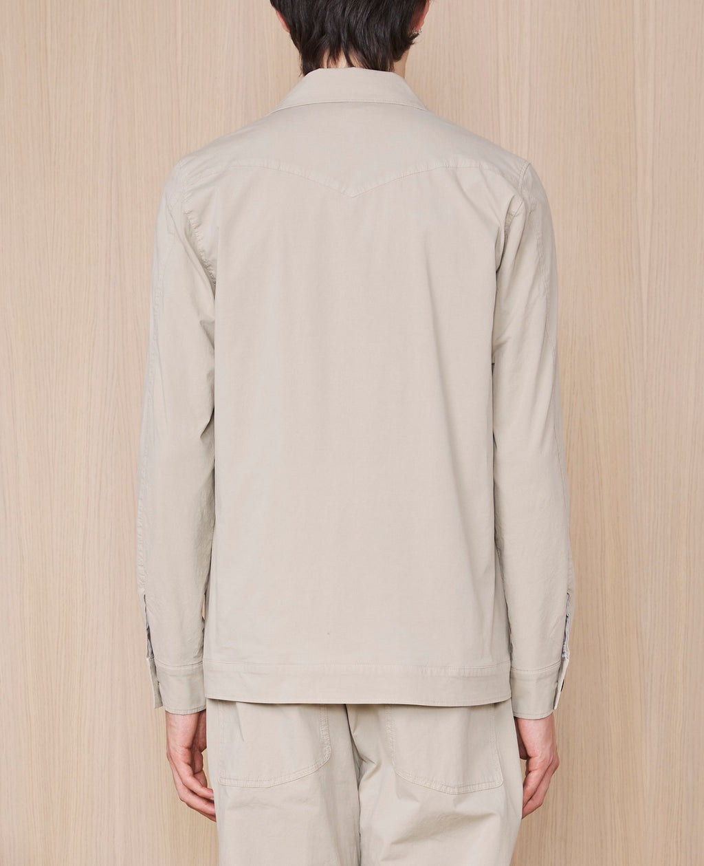 Sur Chemise Jonah Ovs Pgmt Dye Co Poplin - Almond Beige