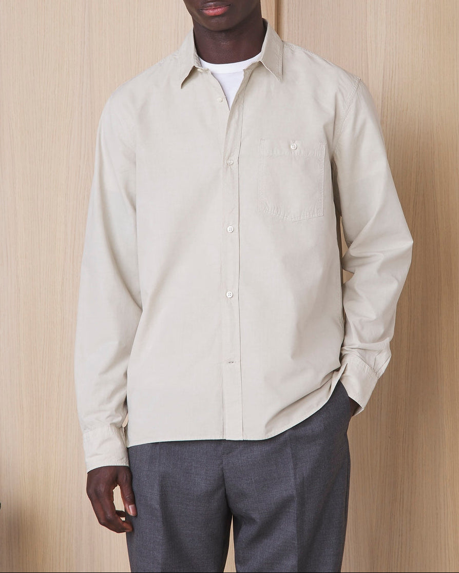 Chemise Alex Gmtdye Cly Co Cont Stitch - Stone