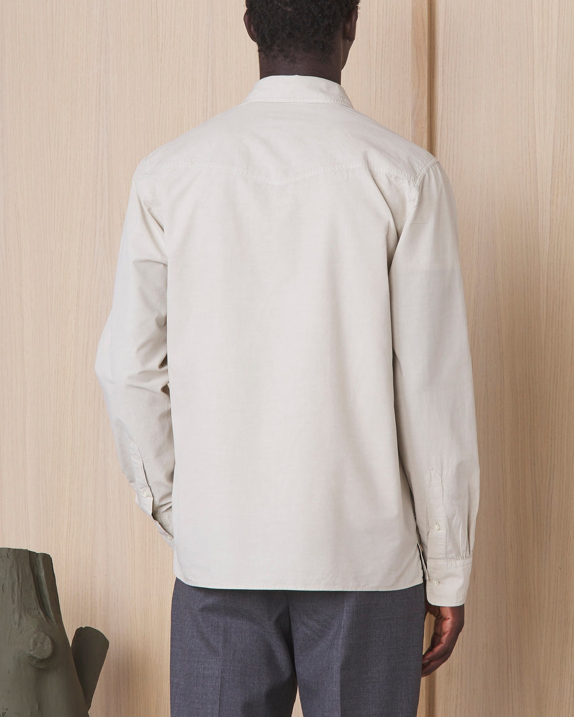 Chemise Alex Gmtdye Cly Co Cont Stitch - Stone
