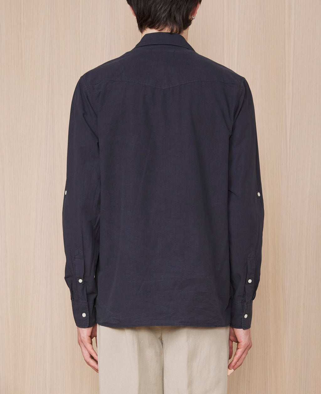 Chemise Eric Gmt Dye Lyocell Cotton - Dark Navy