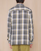 Chemise Ahmad Jap Co Indian Twill - Olive/Ecru/Mustard