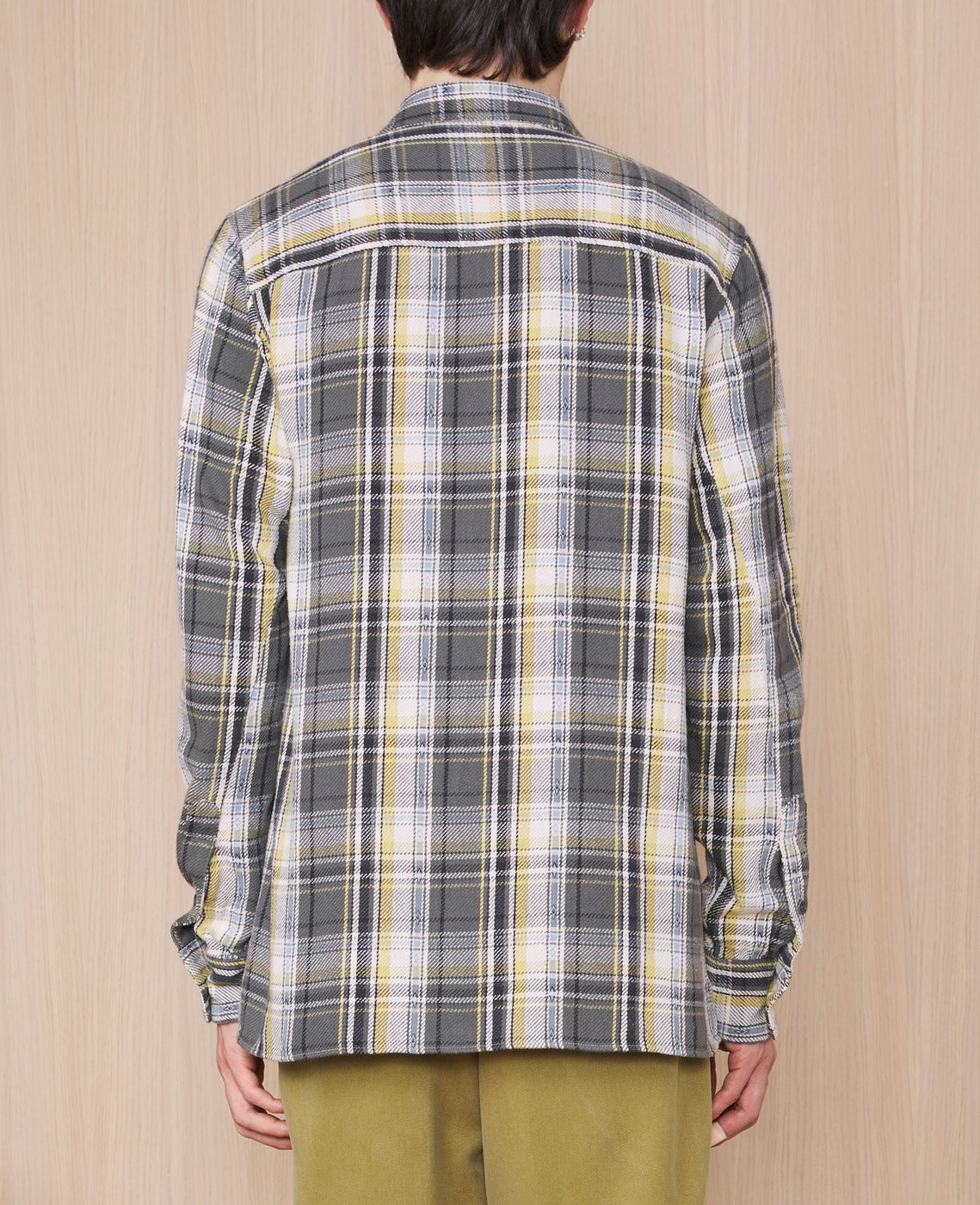 Chemise Ahmad Jap Co Indian Twill - Olive/Ecru/Mustard