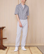 Chemise Eren Ss Itl Cly Co Geome Print - Grey/Dkgrey/White