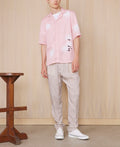 Chemise Eren Manches Courtes - Rose Fumé/Blanc - Homme