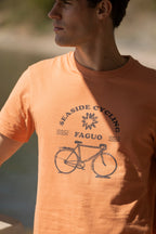 Faguo - T-Shirt Mc - Arcy - Orange - Homme