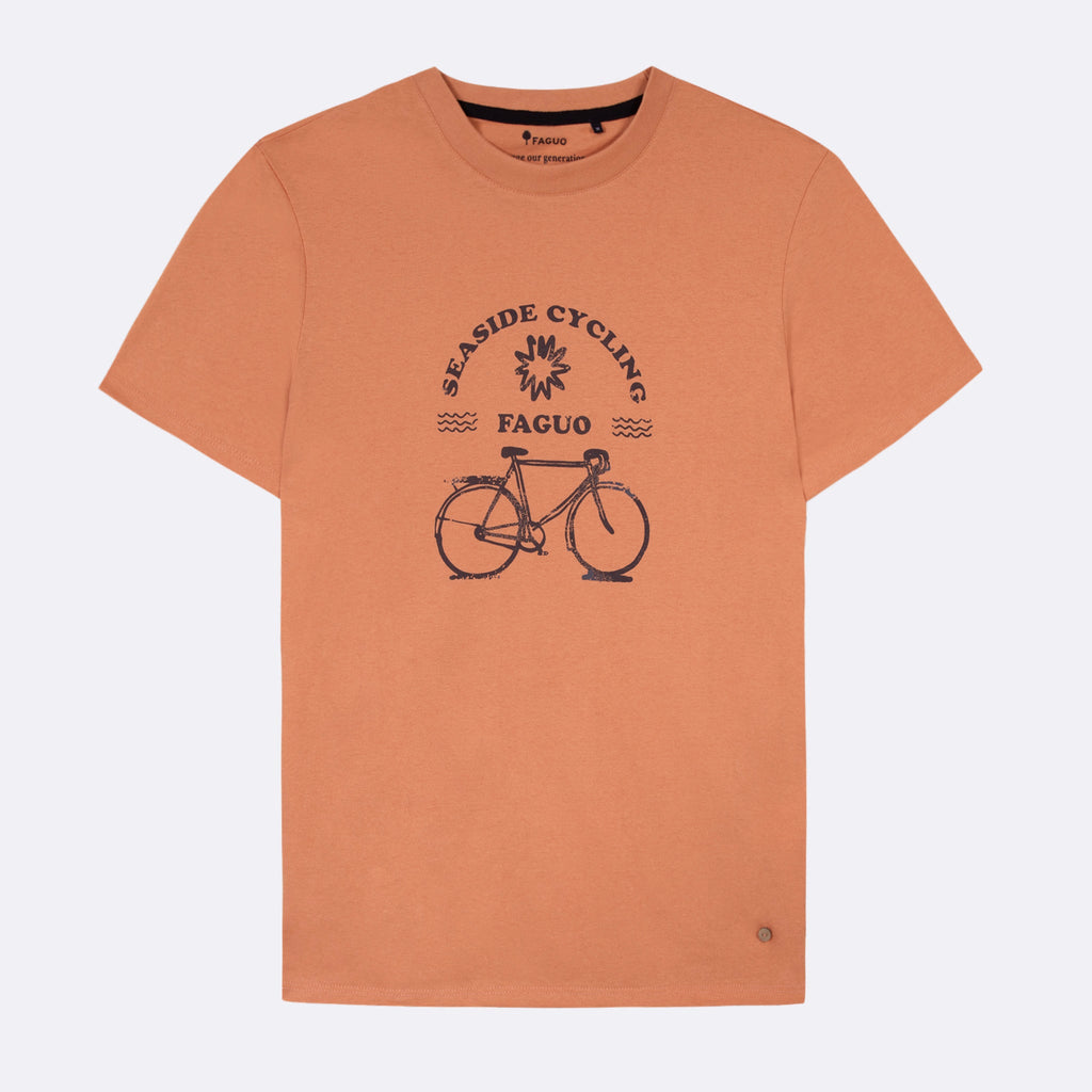 Faguo - T-Shirt Mc - Arcy - Orange - Homme