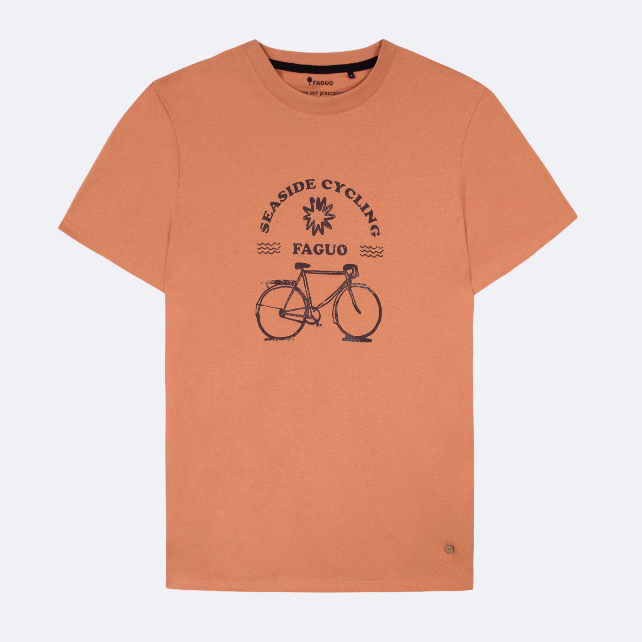 Faguo - T-Shirt Mc - Arcy - Orange - Homme