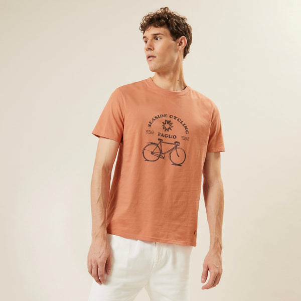 Short-Sleeve T-Shirt - Arcy - Orange - Men