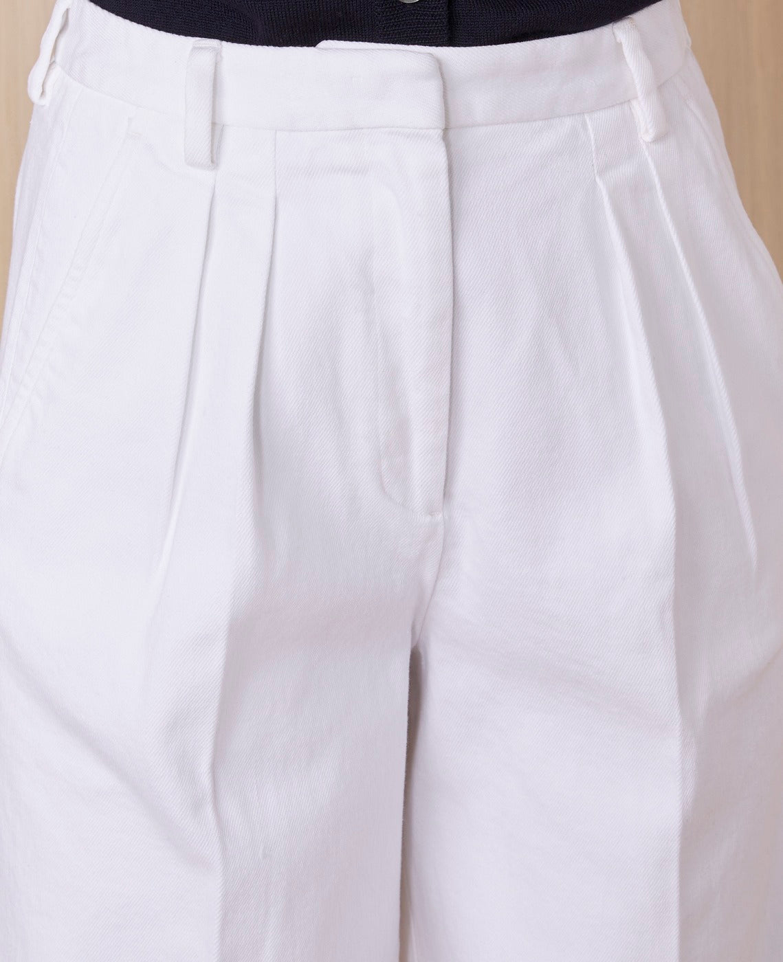 Chino Elia Pts Pgmt Dye Cotton Twill - White