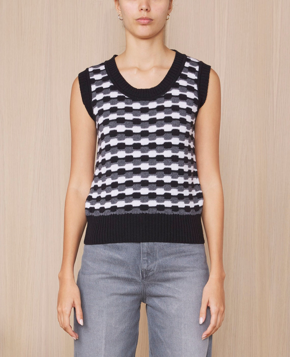 Pulls Tilda Itl Wv Co Graphc Pattern - White/Grey/Black