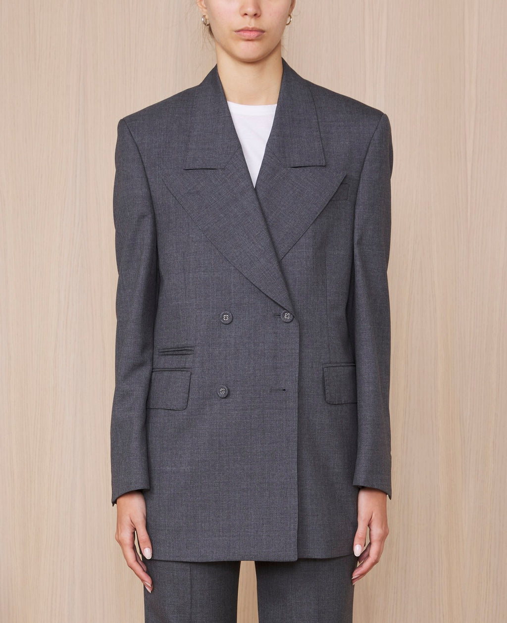 Tlg Veste Arca Jkt Italian Fresco Wool - Mid Grey