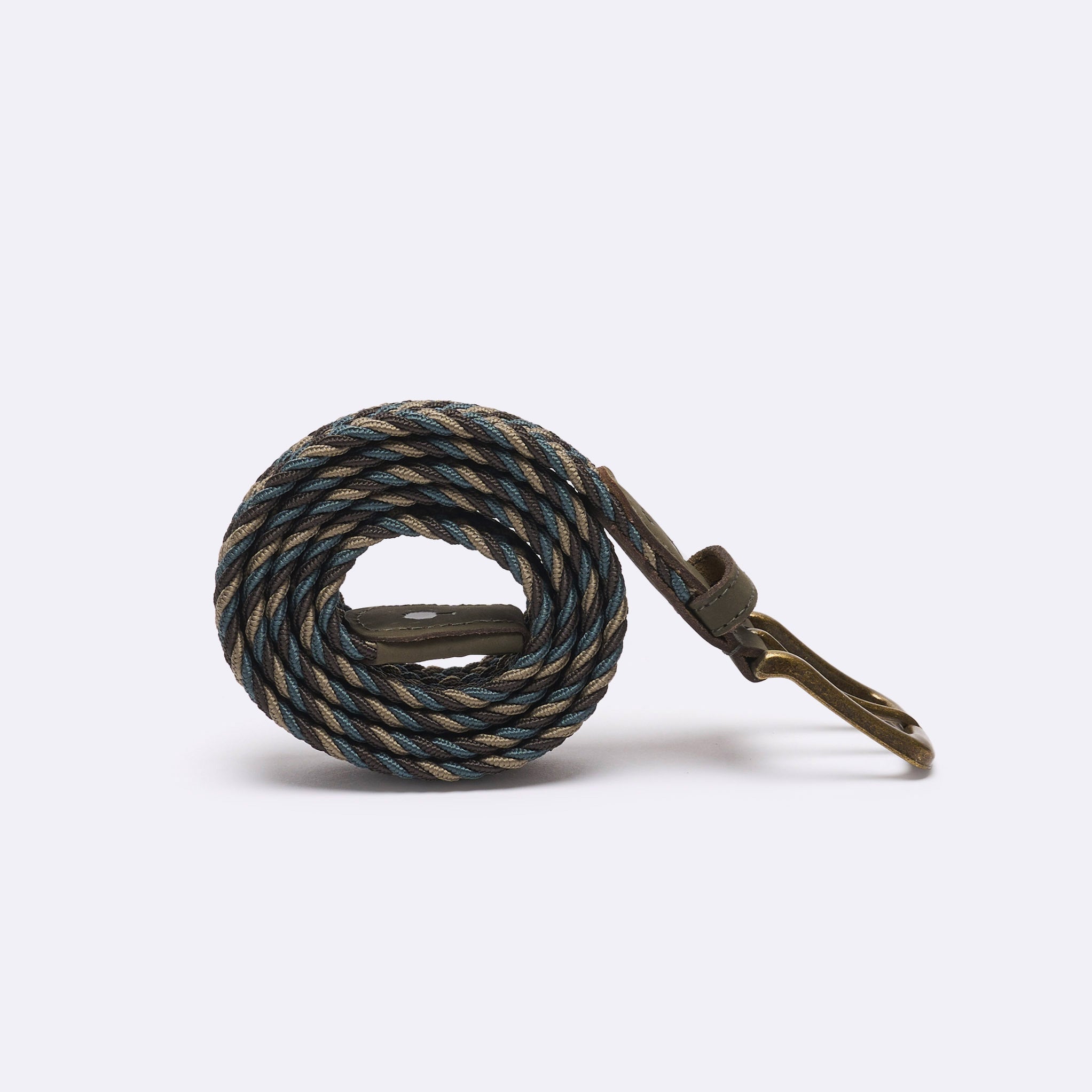 Ceinture Tressee Bleu Clair & Beige Classic Belt - Homme