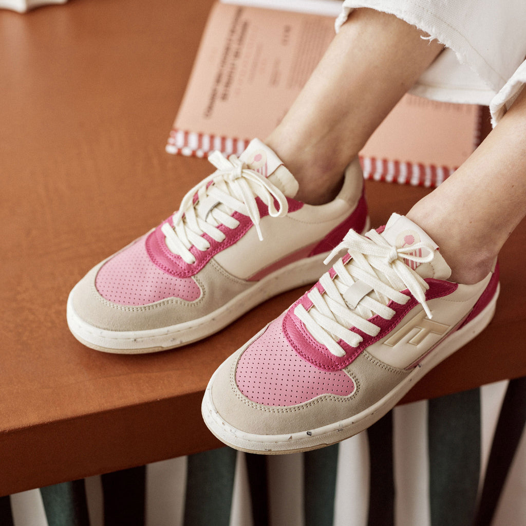 Zapatillas Bajas Crudas & Rosas Alder - Mujer