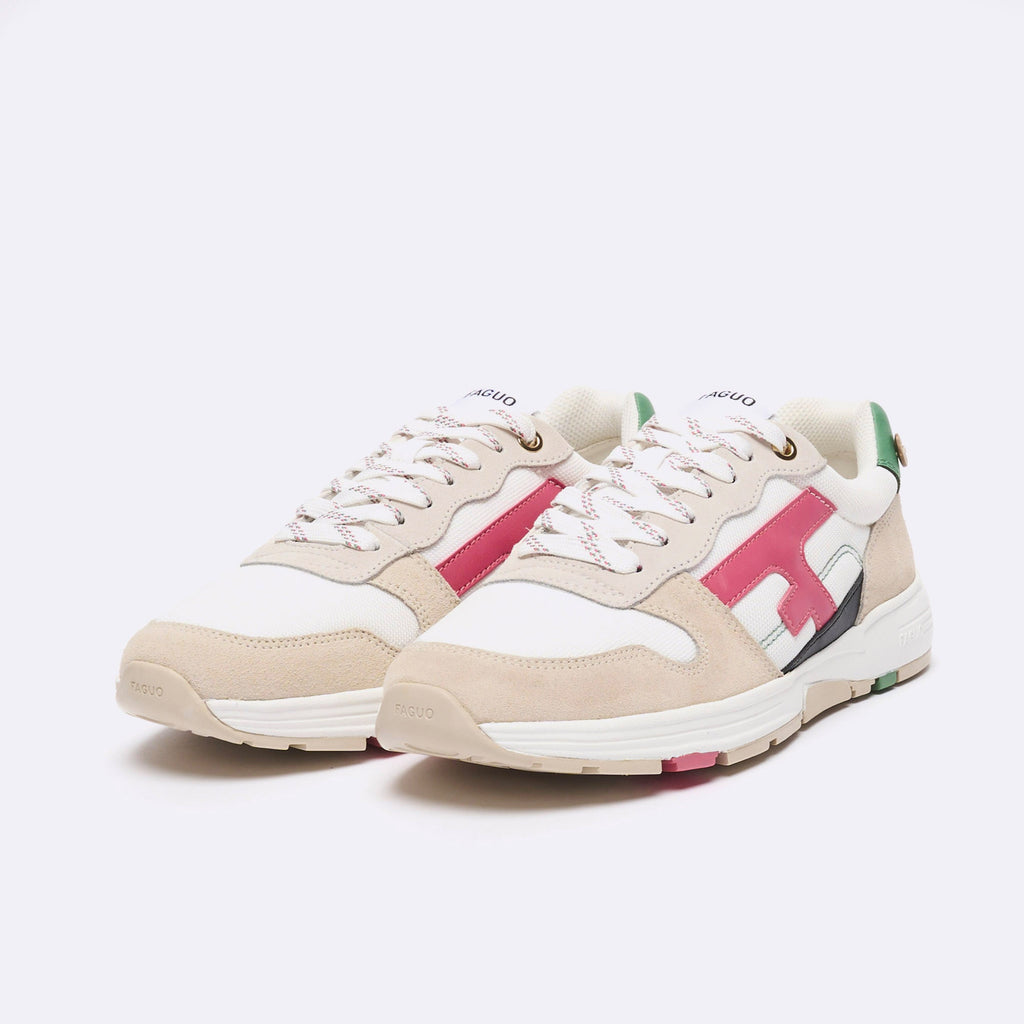 Running Blanches, Vertes & Roses Olive - Femme